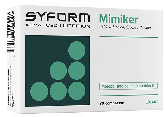 Mimiker Integratore Per Il Controllo Di Glicemia E Metabolismo 30 Compresse