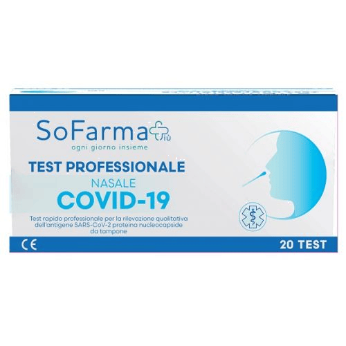 Sofarmapiu Test Antigenico Professionale Rapido Covid-19 20 Tamponi nasali — confronto prezzi
