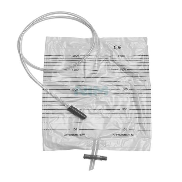 Sacca Raccolta Urina 2 Litri senza Valvola con Tubo 90 cm per Catetere a Letto, Monouso Sterile - Comfort and Sicurezza and Protezione per your Igiene Intima