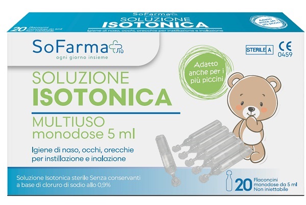 Soluzione salina 0,9% 20 flaconi 5 ml sofarmapiu' — confronto prezzi