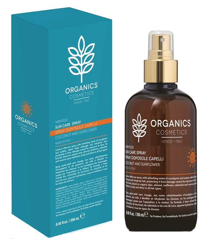 Organics Sun Care - Spray Doposole Capelli, 250ml