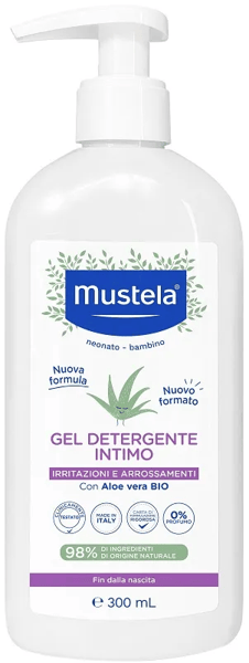 Mustela Gel Detergente Intimo 300 ml per Irritazioni e Arrossamenti Nuova Formula