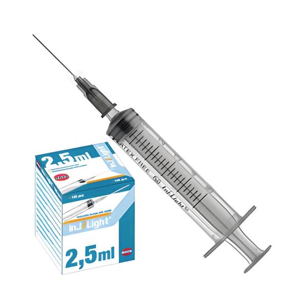 Siringa Sterile 2.5ml G23, 10 Pezzi - Iniezioni Intramuscolari