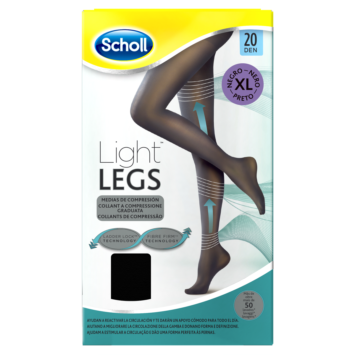 Scholl Light Legs Collant velate 20 denari compressione media...