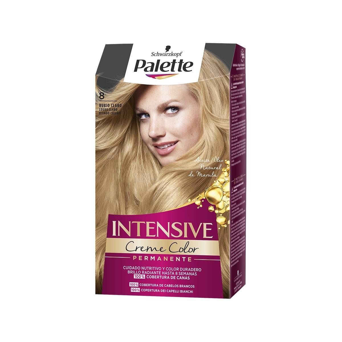 PALETTE - Intensive creme color - Tinta per capelli permanente n. 8 Biondo chiaro — confronto prezzi