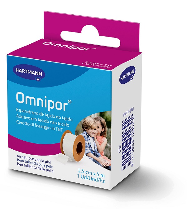 Hartmann OmniPor Cerotto Adesivo in TNT Tessuto Non Tessuto Traspirante Misura 2,5cm x 500cm, 1 Pezzo — confronto prezzi