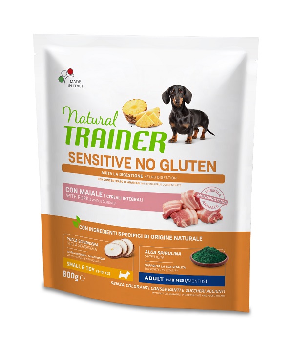 Trainer Cane Natural Sensitive Adulto Mini Maiale 800 Gr