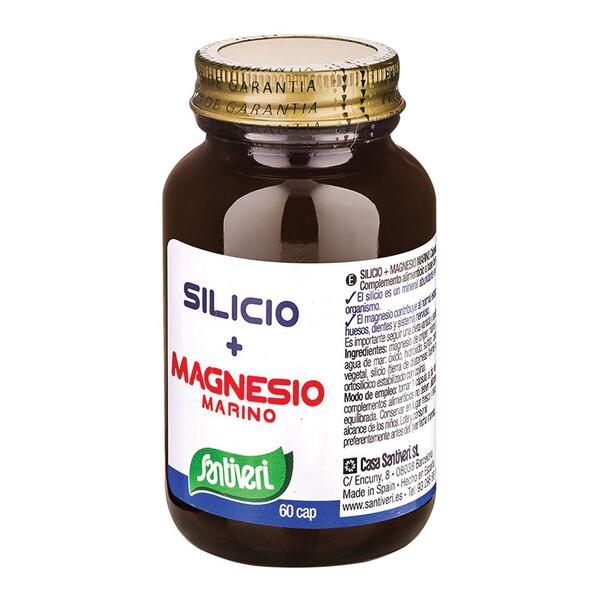 Santiveri Silicio+Magnesio Marino Integratore Benessere Organismo 60 Capsule