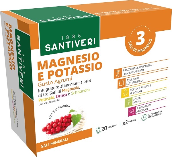 Magnesio & potassio sali minerali 20 bustine