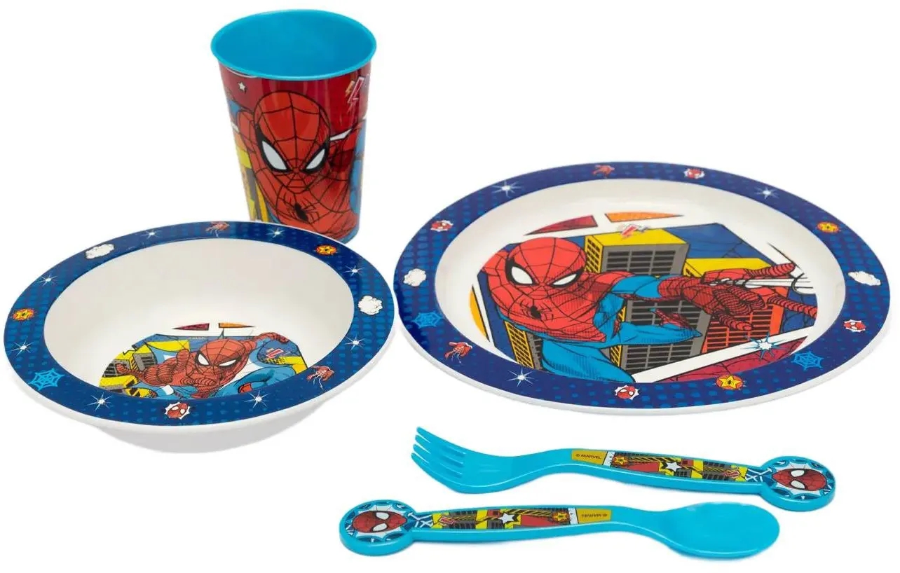 Stor Set Stoviglie Con Decorazioni Spiderman 5 Pezzi — confronto prezzi