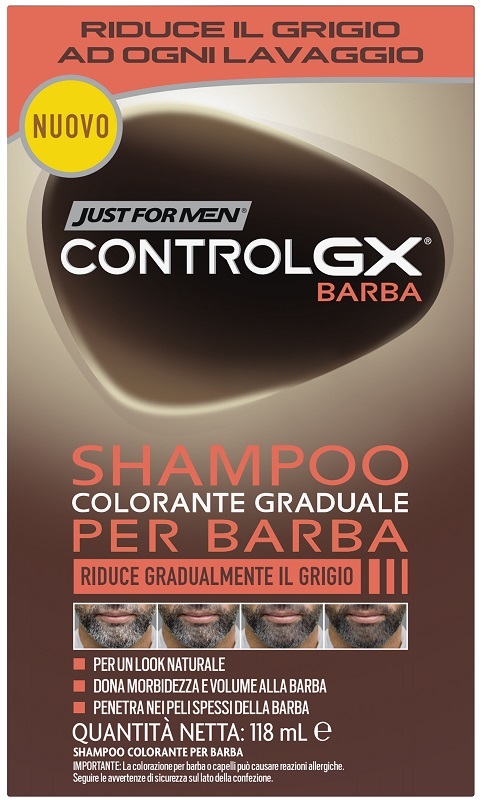 Just For Men Control GX Barba Shampoo Colorante Graduale per 118 ml