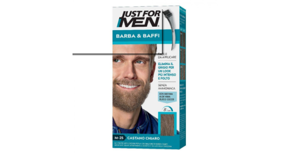 Just for men barba&baffi nuova formula con cheratina m25 kit castano chiaro base colore 14 g + attivatore colore 14 g — confronto prezzi