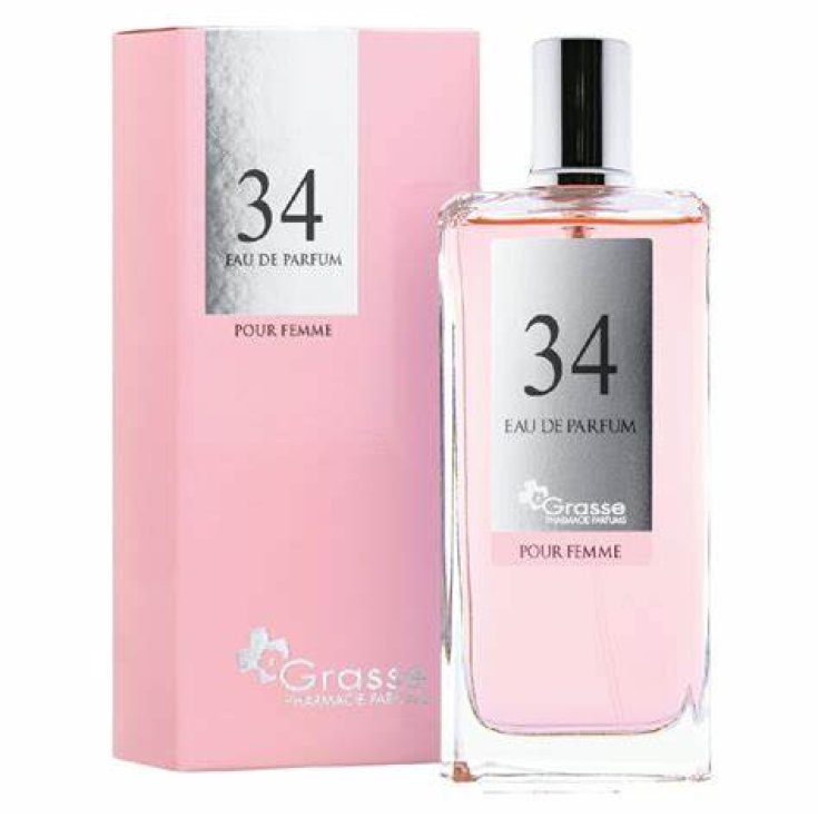 Eau De Parfum Pour Femme N.34 Grasse - Profumo Donna 100 ml Floreale Fruttato