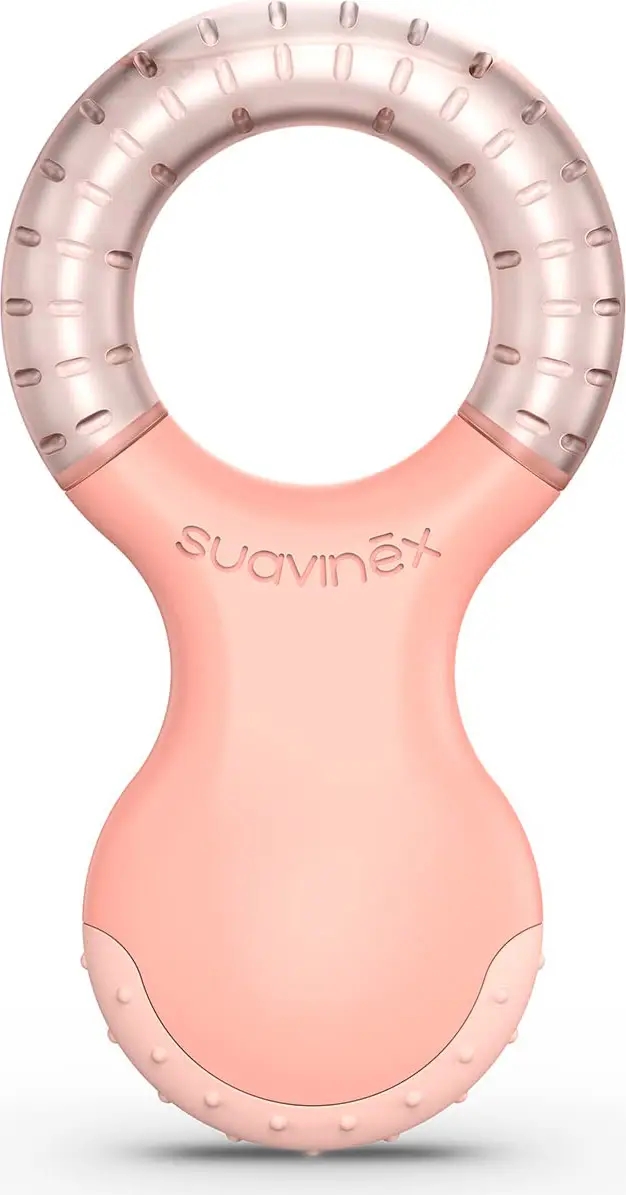 Suavinex Anello Dentizione Refrigerante Massaggiagengive 4m+ Rosa
