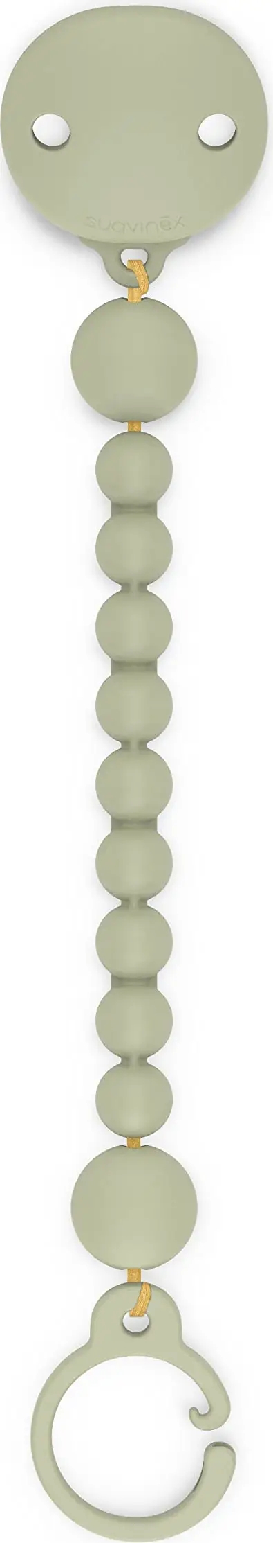 Suavinex Selection Colour Essence 0m+ Clip Portaciuccio In Silicone Verde