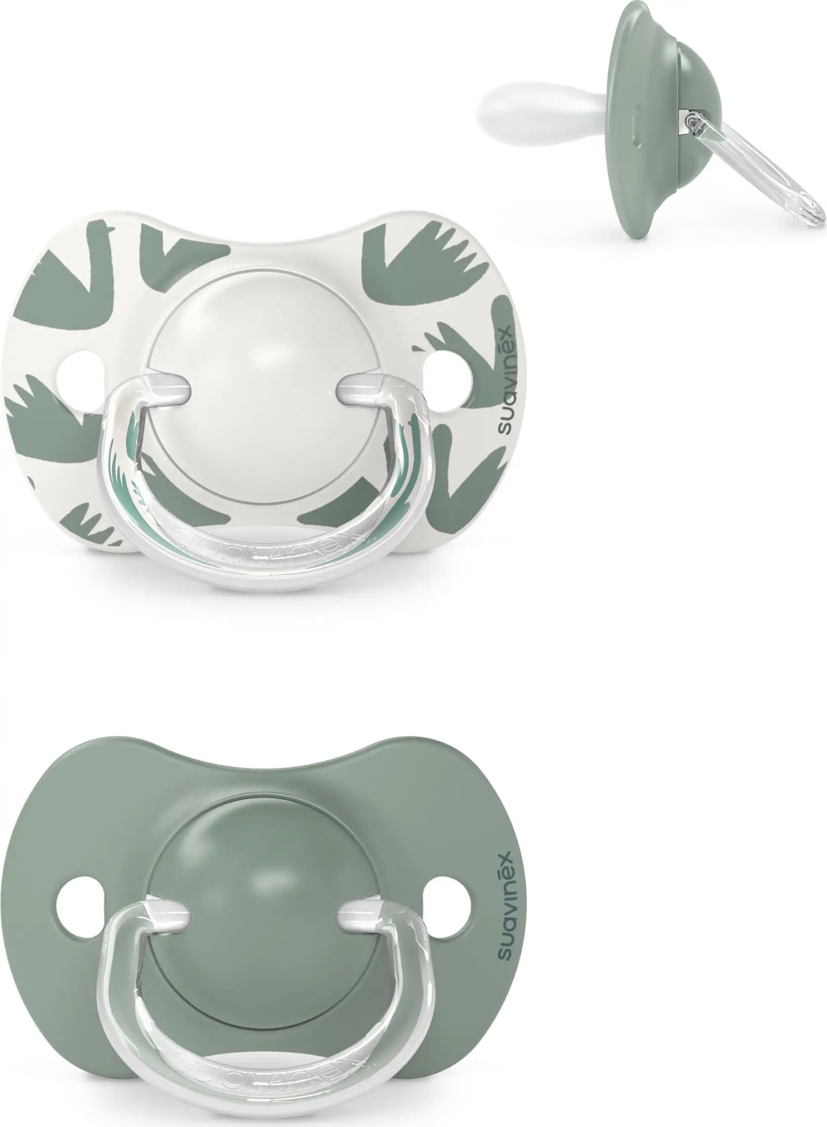 Suavinex Walk In The Park Succhietti 6-18 Mesi In Silicone Verde 2 Pezzi