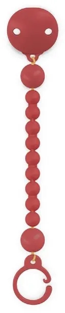 Suavinex Colour Essence Clip Portaciuccio In Silicone Rosso Peperoncino