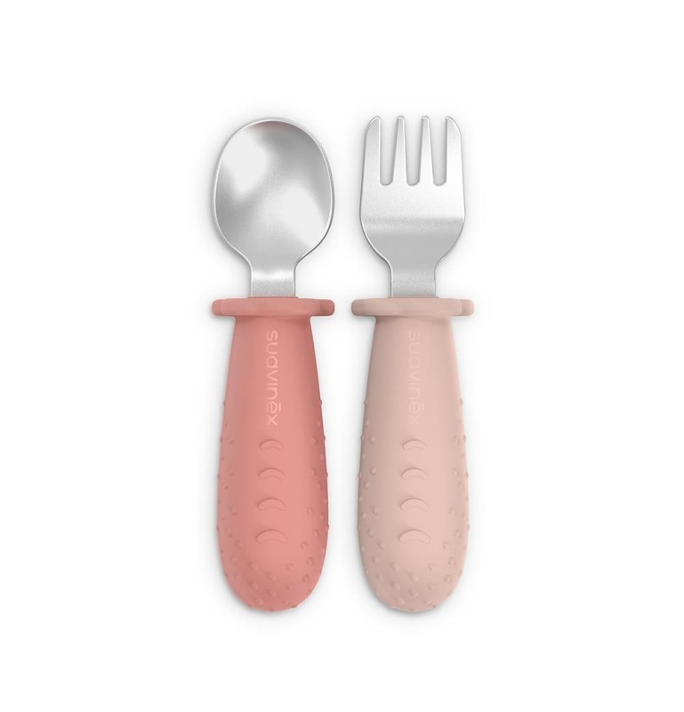 Suavinex Selection Set Posate Evolutive 6m+ In Acciaio Inox Nude 2 Pezzi — confronto prezzi