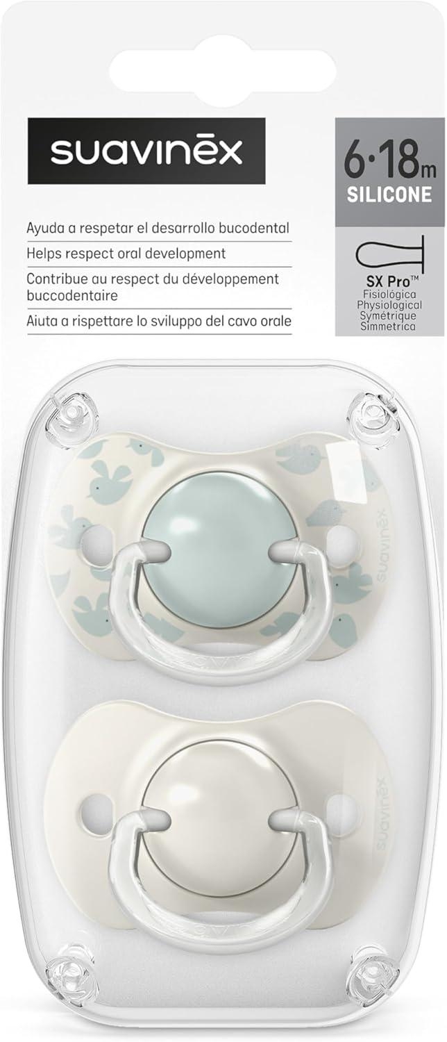 Suavinex Birdies Succhietti Sx Pro 6-18 Mesi In Silicone Verde 2 Pezzi — confronto prezzi