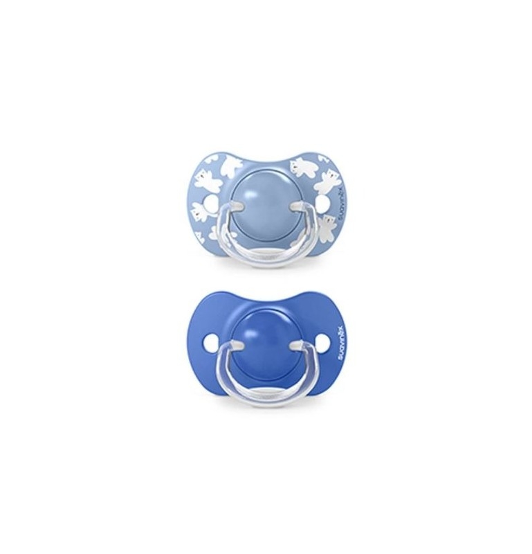 Suavinex Wild&free Succhietti Fisiologici 6-18 Mesi In Silicone Azzurro 2 Pezzi