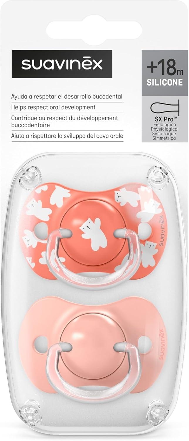 Suavinex Wild&free Succhietti Sx Pro 18m+ In Silicone Rosa 2 Pezzi