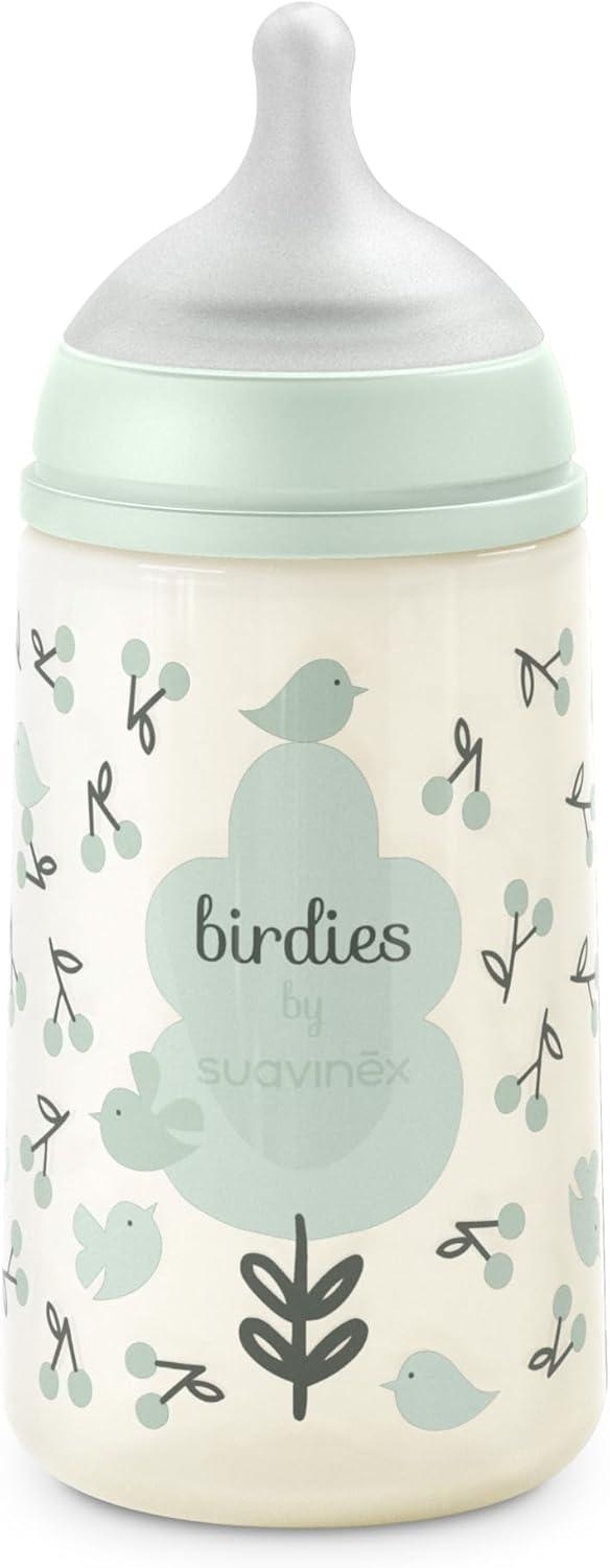 Suavinex Birdies Biberon Con Tettarella Sx Pro Flusso Medio Anticolica 3m+ In Silicone Verde 270ml — confronto prezzi