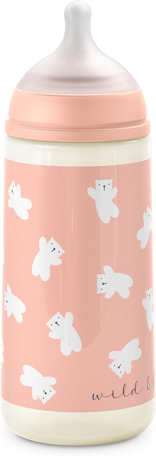 Suavinex Wild&free Biberon In Plastica Flusso Denso Rosa 360ml