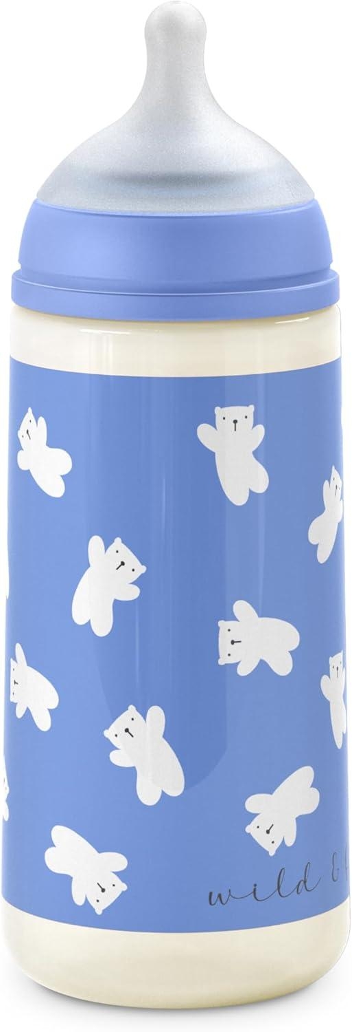 Suavinex Wild&free Biberon Plastica Tettarella Sx Pro Flusso Denso Anticolica 6m+ In Silicone Azzurro 360ml — confronto prezzi