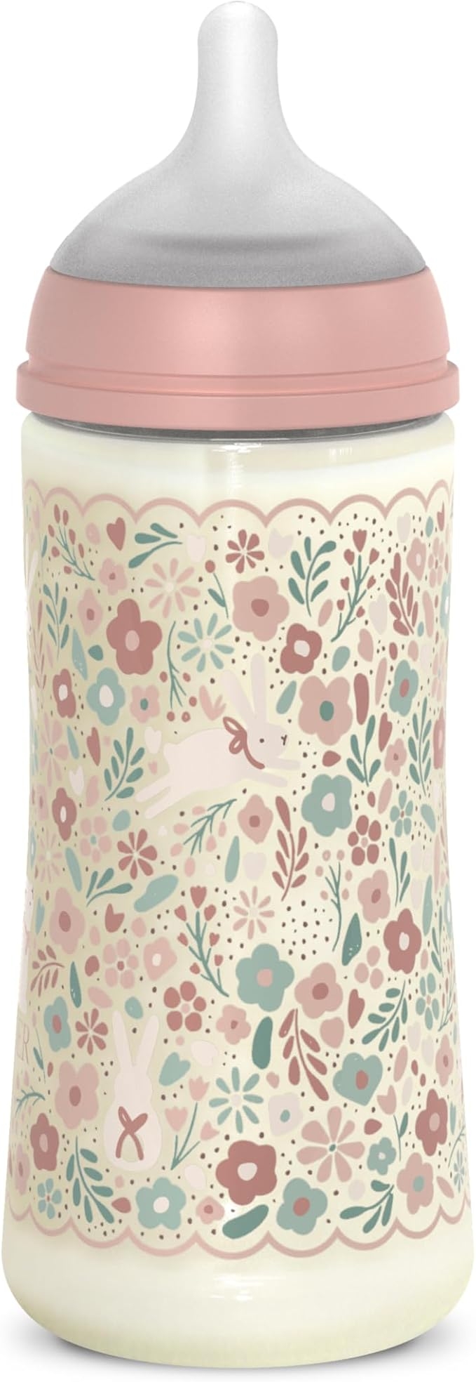 Suavinex Wonderland Biberon A Flusso Lento Liberty Rosa 360ml