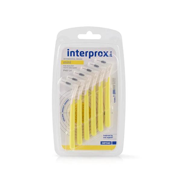 Interprox Plus Mini Scovolino Conico Angolato 1.4 mm 6 Scovolini Gialli