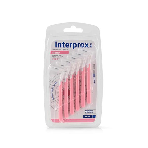 Interprox Plus Nano Scovolino Angolato 0.7 mm 6 Scovolini Rosa