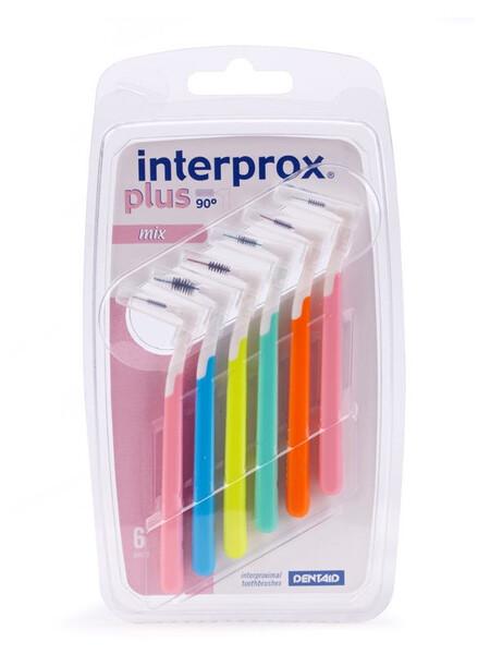 Interprox Plus Mix 6 Scovolini Interdentali Varie Misure Anti-Placca e Anti-Carie Set Assortito
