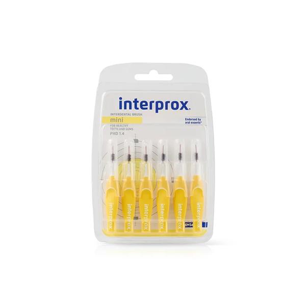 Interprox Mini Scovolino Conico Dritto 1.4 mm 6 Scovolini Gialli