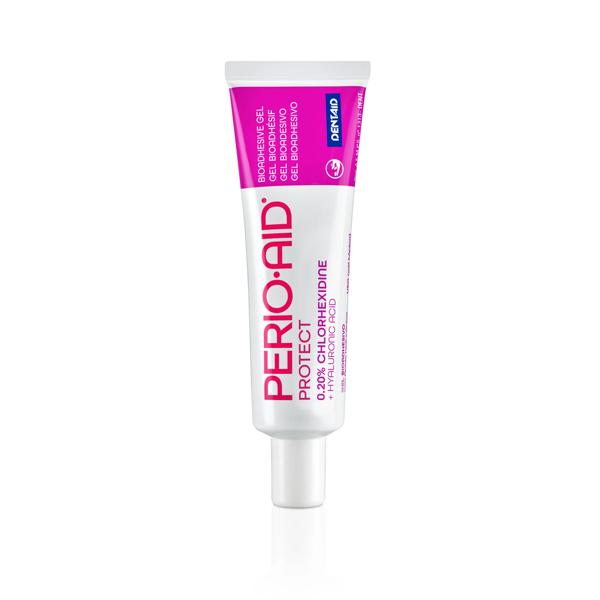 Perio-Aid Protect Gel Bioadesivo 0,20% Clorexidina + Acido Ialuronico 30 ml Per Gengive Sensibili e Protezione Orale