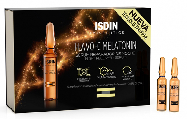ISDIN Isdinceutics Flavo-C Melatonin Siero Riparatore Notte 10 pz Fiale — confronto prezzi