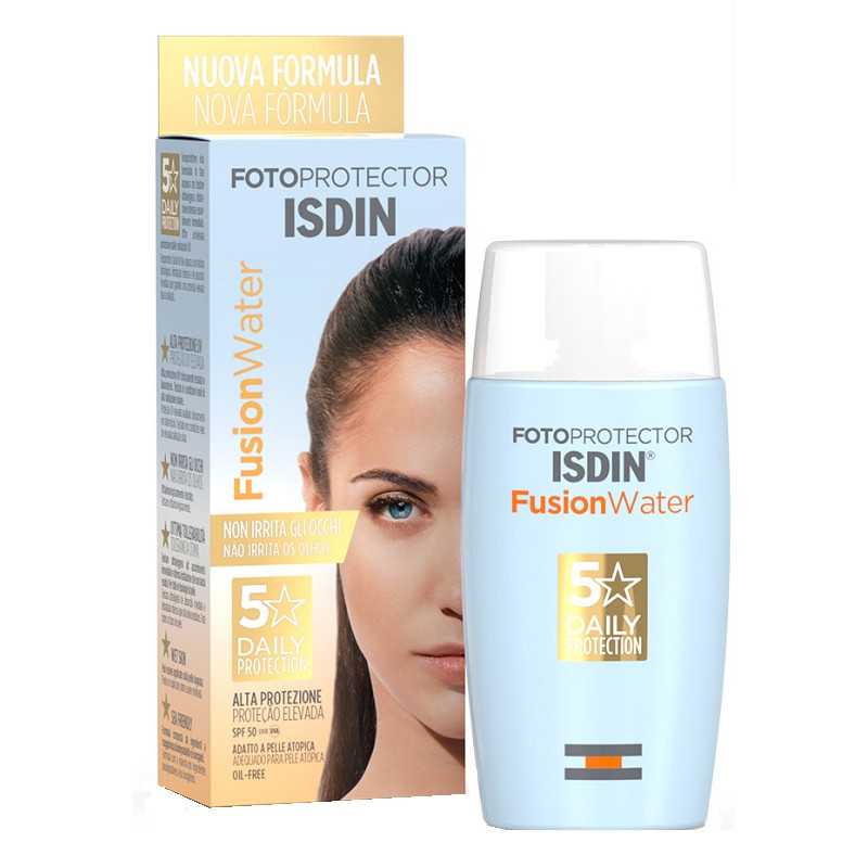 Isdin fusion water spf 50 nuova confezione farmacia mascia