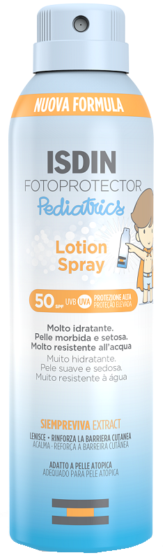 Fotoprotector ISDIN Pediatrics Lotion Spray SPF 50 250 ml — confronto prezzi