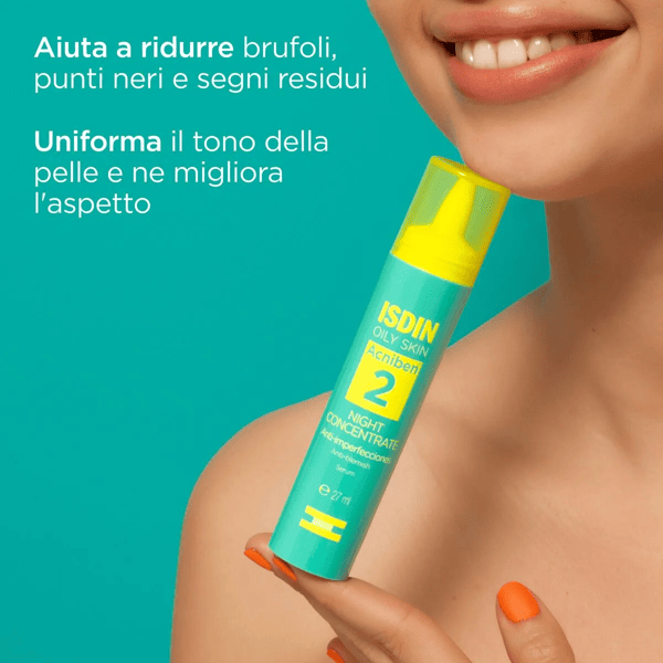 Isdin Acniben Night Concentrate Anti-Imperfezioni Pelle Grassa e Tendenza Acneica 27 ml
