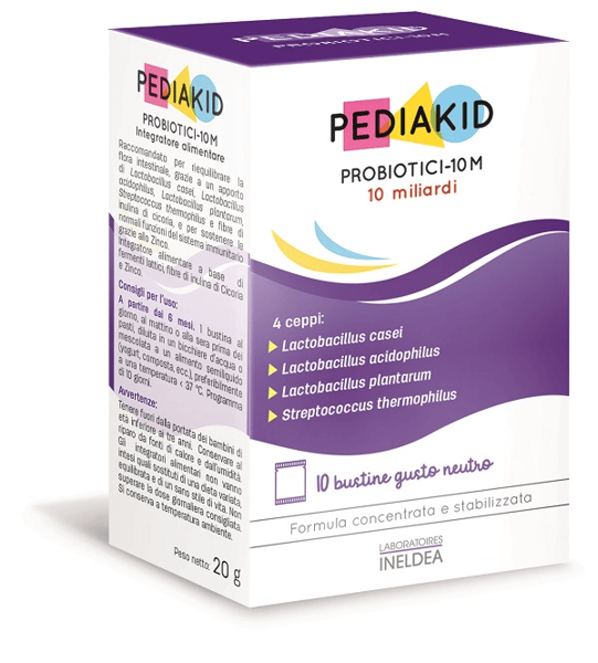Pediakid Probiotici-10M Bustine 20 g Polvere per soluzione orale