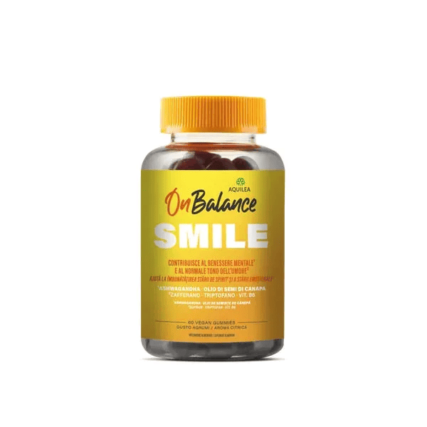 Aquilea On Balance Smile 60 Gummies per il Benessere Mentale e il Normale Tono dell?umore