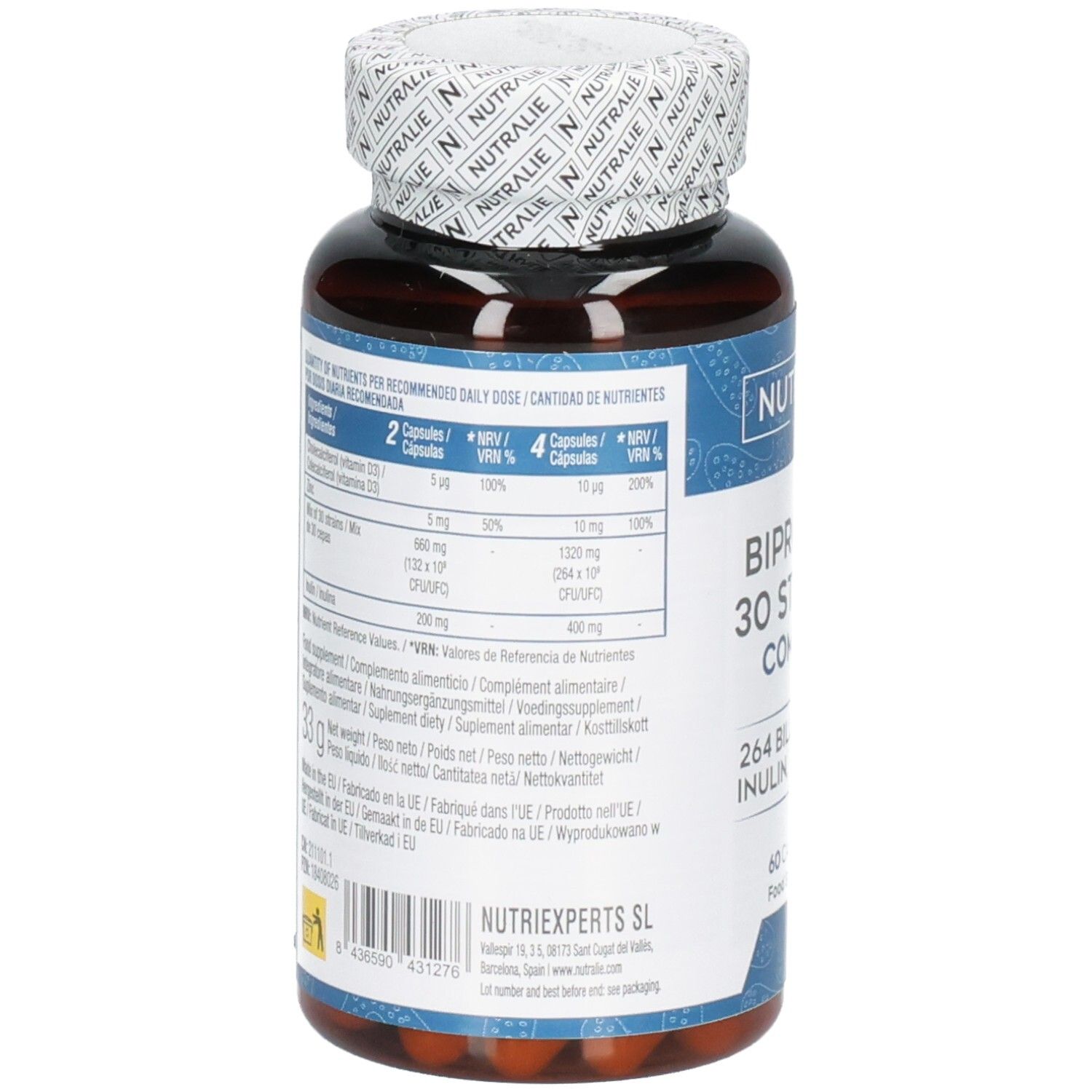 Nutralie Biprotics -Complex 30 ceppi di colture complesse 60 pz Capsule