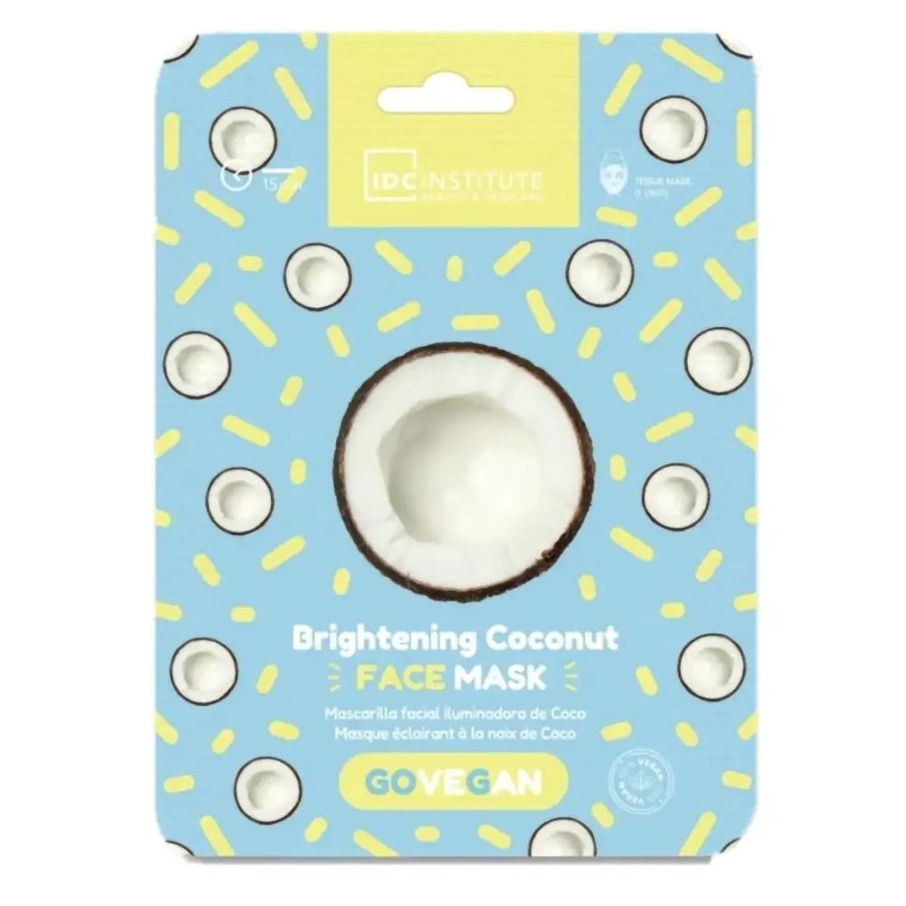 Idc Institute Maschera Viso Vegana con Olio di Cocco 1 pz