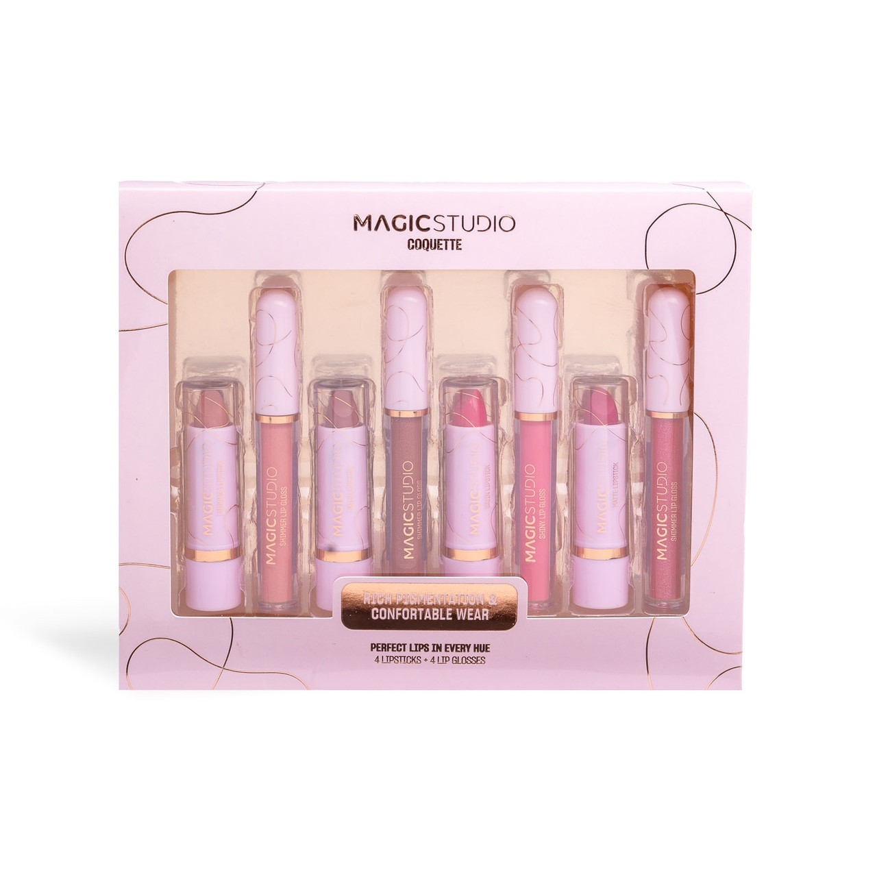 Magic Studio Coquette Cofanetto Rossetti Labbra Nude 4 Pezzi — confronto prezzi