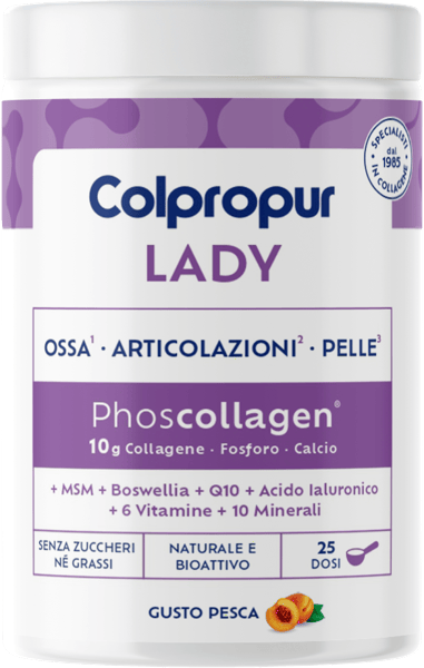 Colpropur Lady 340 Gr Gusto Pesca Integratore per la Salute Ossea e Muscolare