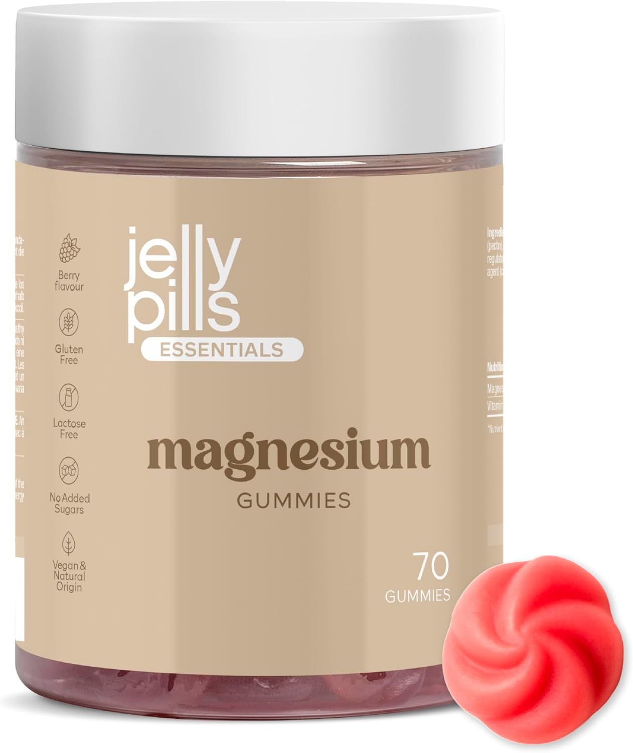 Caramelle gommose al magnesio Jelly Pills 70 pz Gomme masticabili