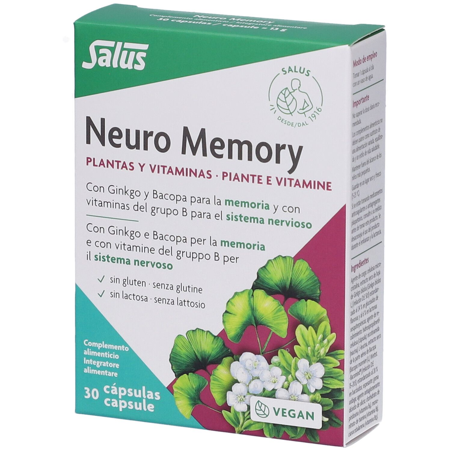 salus neuro memory 30 capsule — confronto prezzi