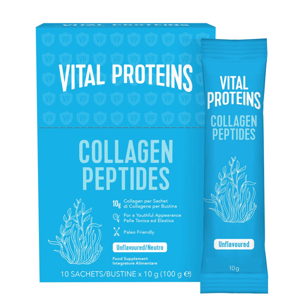 Vital Proteins Collagen Peptides Integratore di Collagene Neutro 10x10g