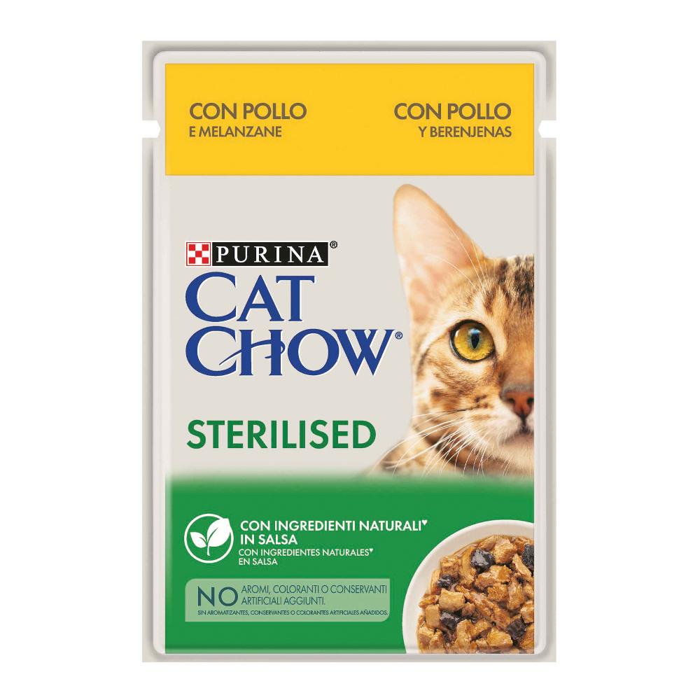 NESTLE' PURINA CAT CHOW GATTO STERILISED POLLO MELANZANE 85GR (bustina) — confronto prezzi
