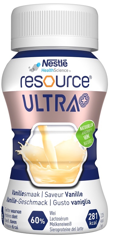 Nestlé Resource Ultra+ Alimento A Fini Medici Speciali Gusto Vaniglia 4 X 125ml