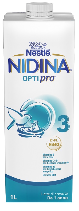 Nidina Optipro 3 Latte Di Crescita Liquido Con Dha E Vitamine 1 Litro
